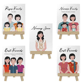 You, Me, and Family Personalized Flat Decoposter with Easel